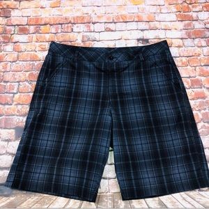 Fila Sport Mens Sz36 Performance Golf Shorts Plaid